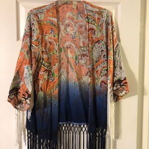 Gimmicks Cardigan with Fringe